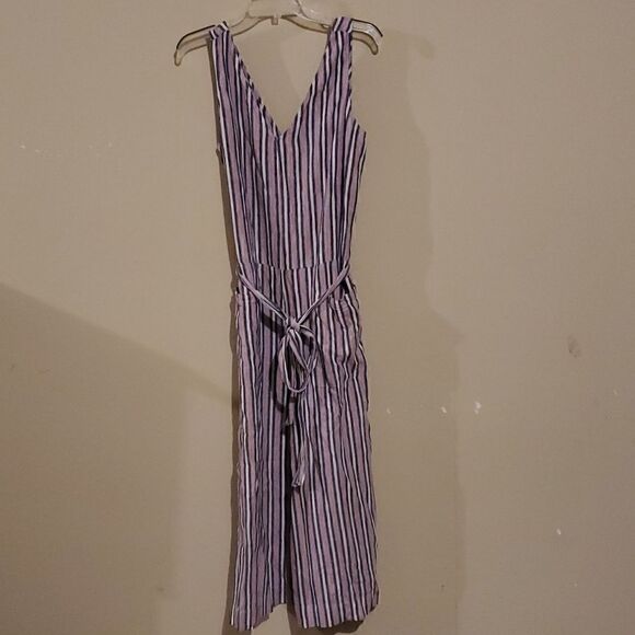BEACH LUNCH LOUNGE Striped Jumpsuit Size X-Large - Picture 2 of 7